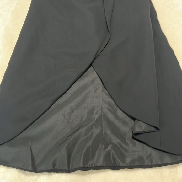 Kleinfeld Pleated-Bodice High-Low Bridesmaid Dress Black Size 2 NWT - Picture 10 of 15